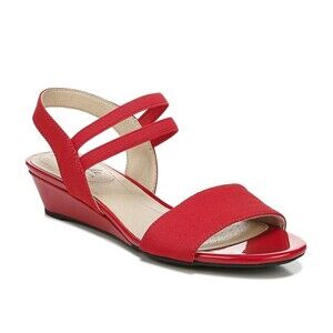 Life Stride Womens 6 W Fire Red Yolo Sandals NIB JP2